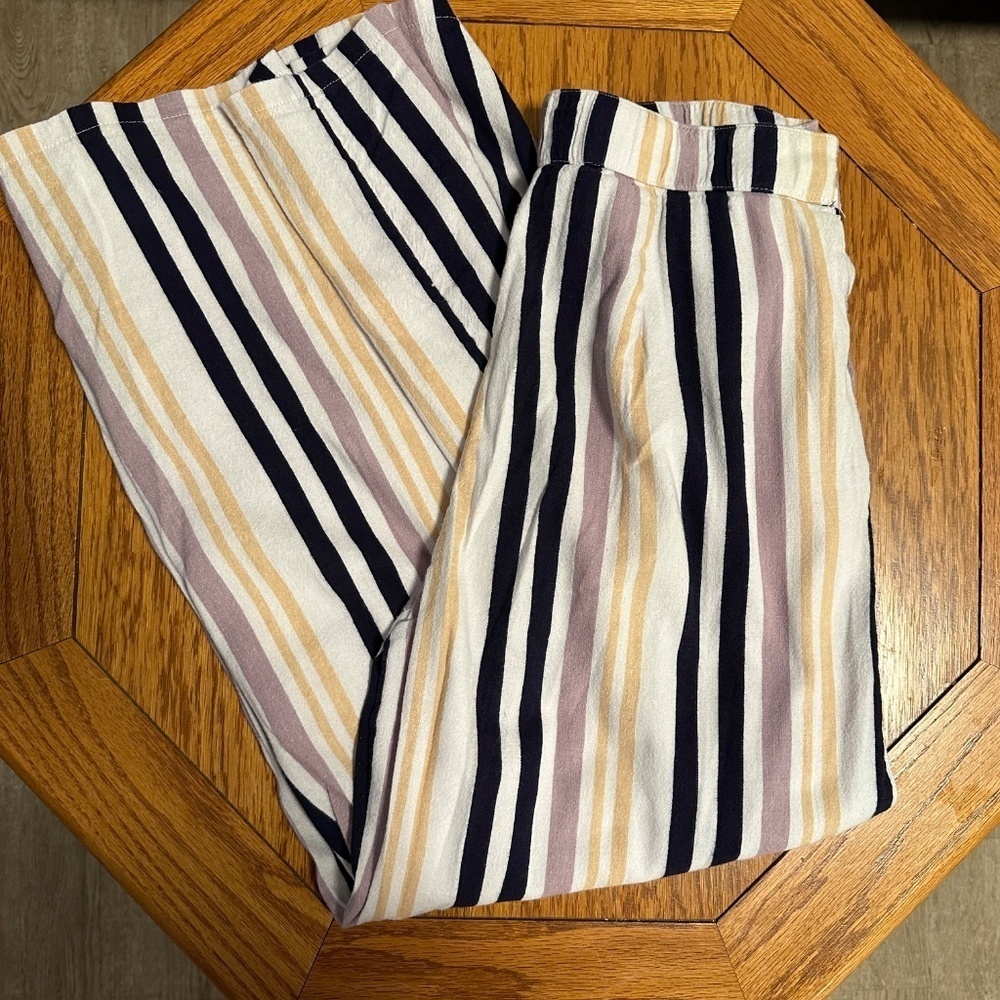 *HOLLISTER* Multicolor Vertical Striped Ultra High Rise Pants Size Medium